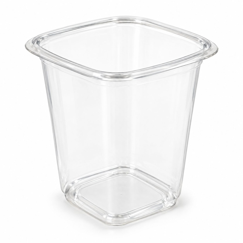 Envase Plástico Cuadrado Inix 32SD 1 Litro Inix C/25u