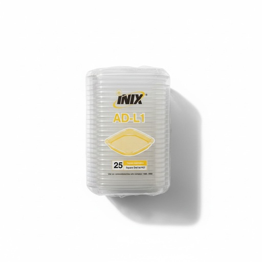 [TEPC-1067] Tapa Envase Plástico Cuadrado Inix 32SD (ADL-1) Inix C/25u