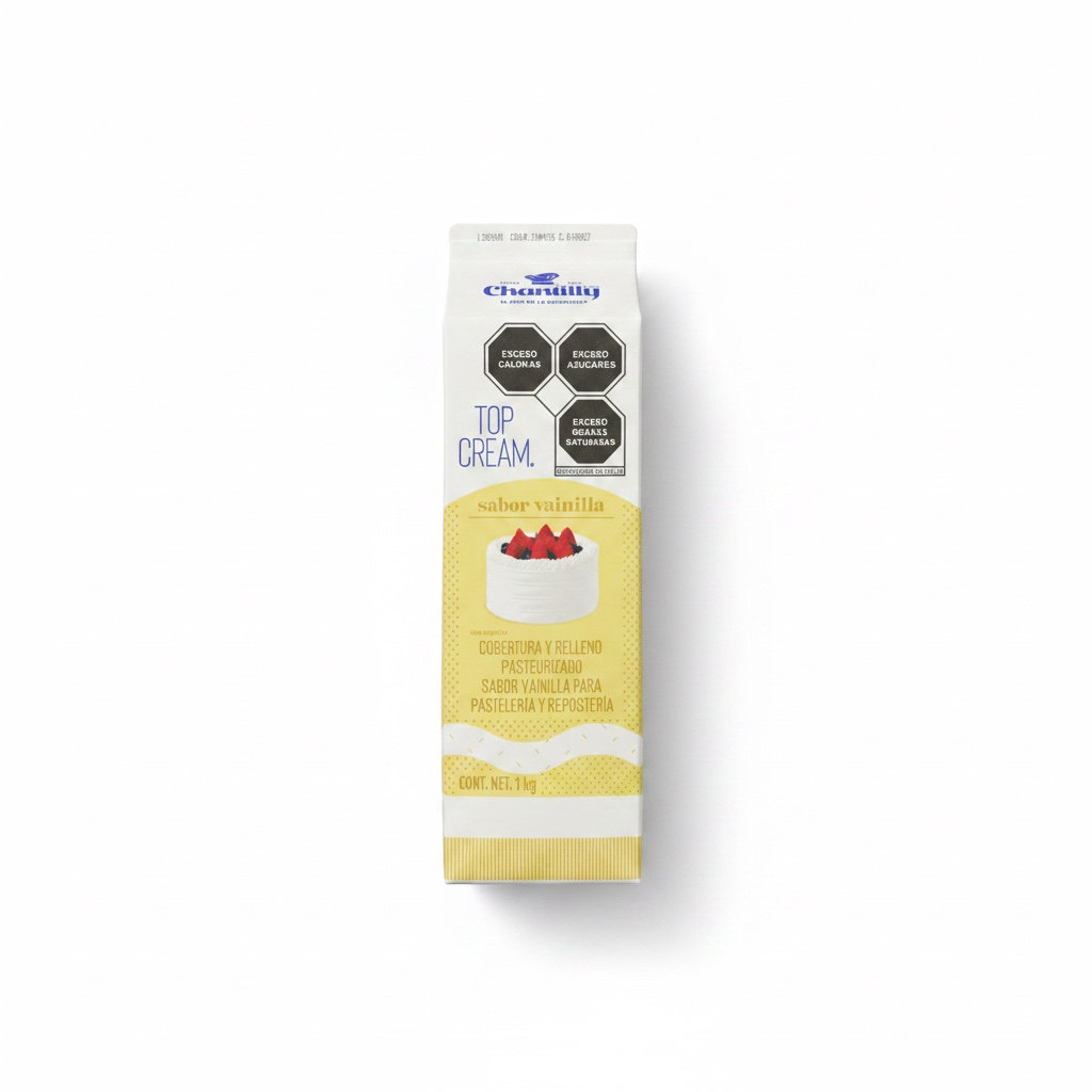 Crema para Batir Vainilla Top Cream 1KG Chantilly