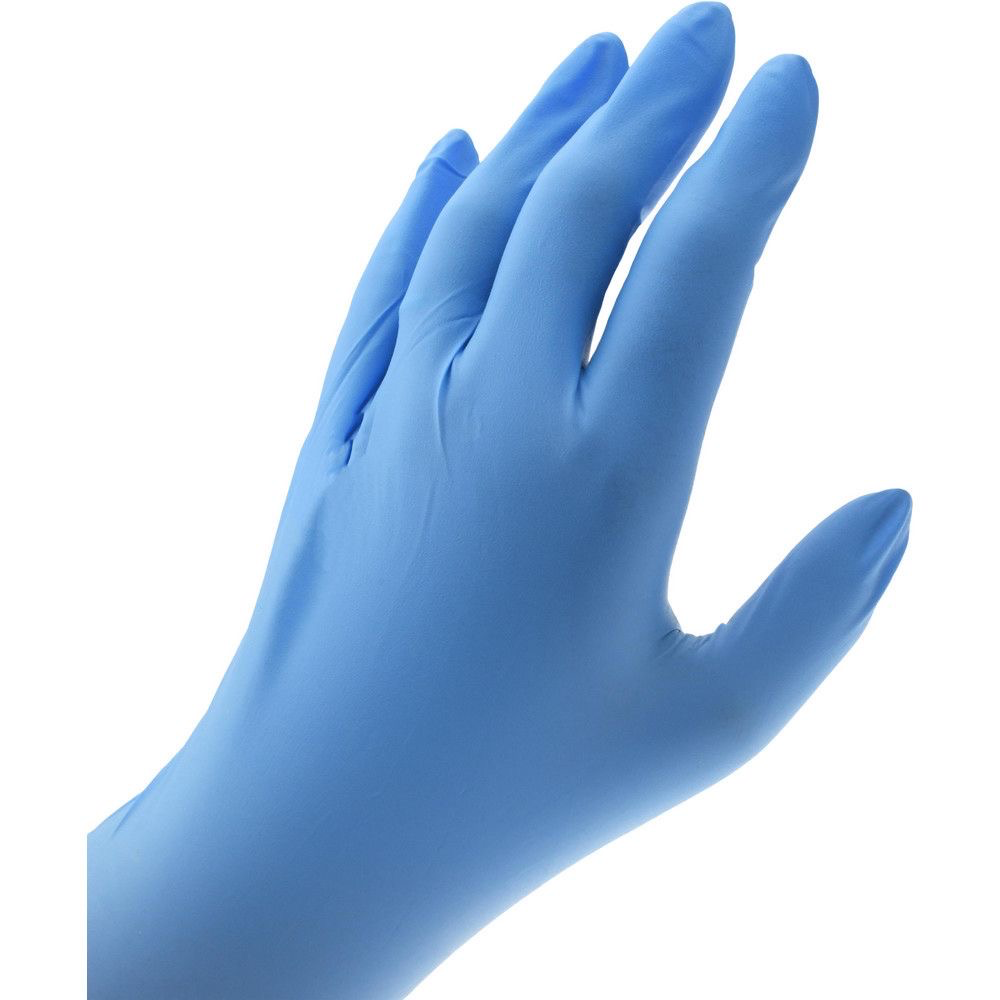 GUANTE NITRILO AZUL S/M PROSAFE C/100u