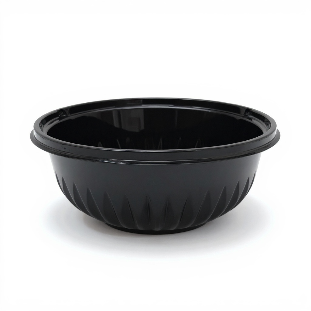 ENSALADERA PET 38oz NEGRA MONARK