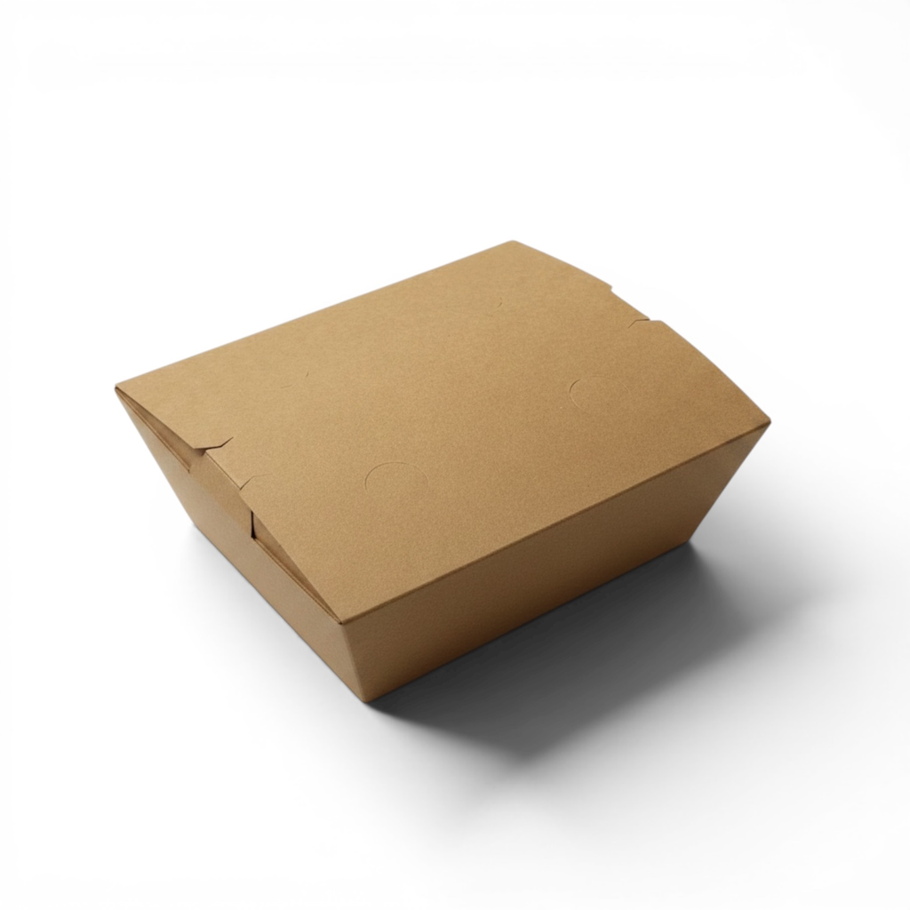 [CPLM-0262] CAJA PARA LLEVAR MEDIANA KRAFT GREEN TRAY