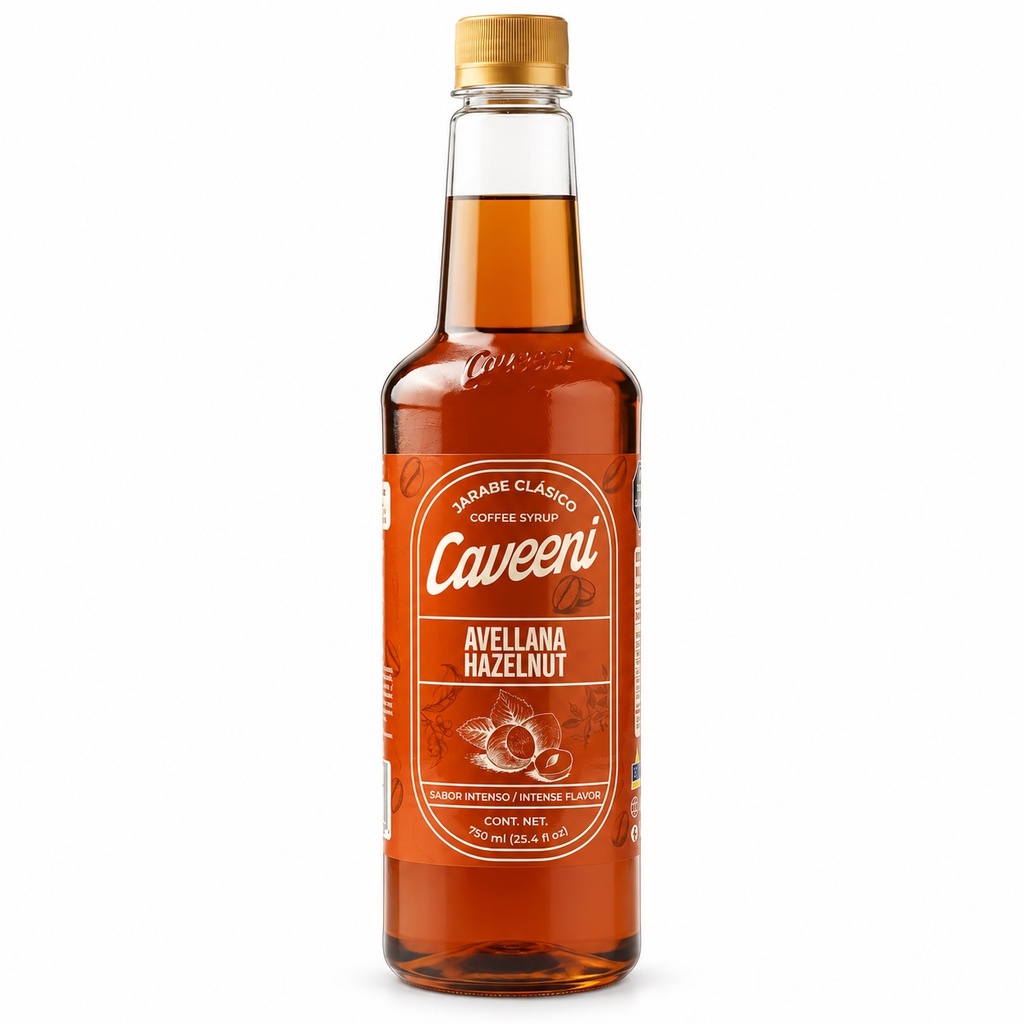 Jarabe Sabor Avellana Caveeni 750ML