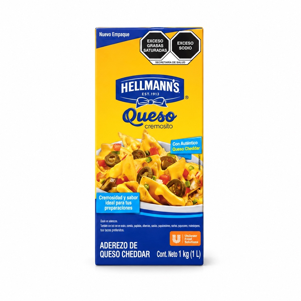 Queso Cheddar Helmann`s 1KG