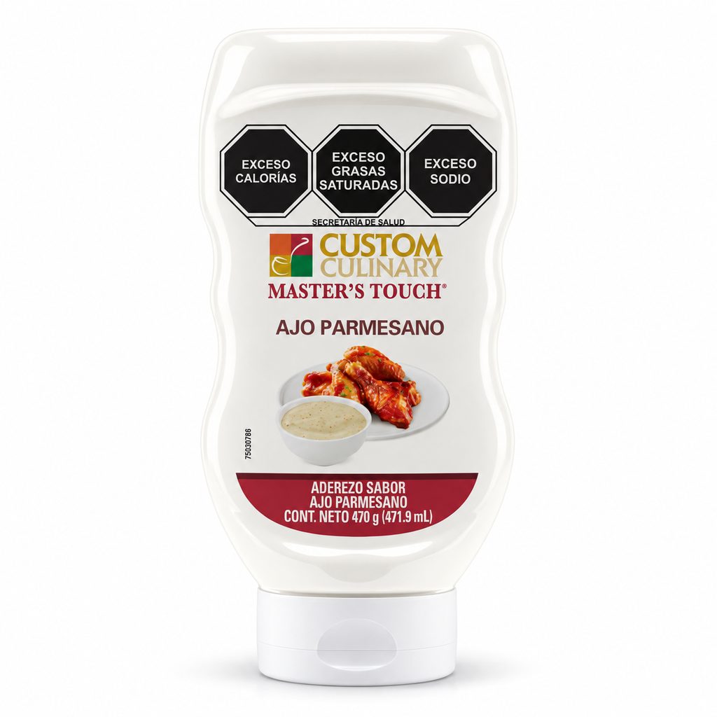 Aderezo Ajo Parmesano Custom Culinary 470GRS