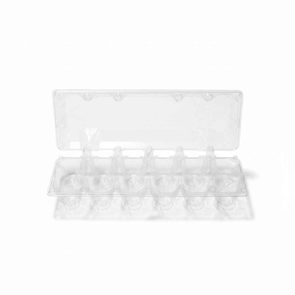 CONTENEDOR BISAGRA PARA 12 HUEVOS INIX