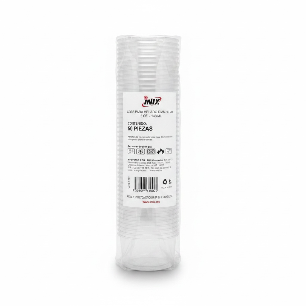 [VPS5-1124] VASO PET SUNDAE 5oz 148ml (V-PET-5-92H) INIX C/50u