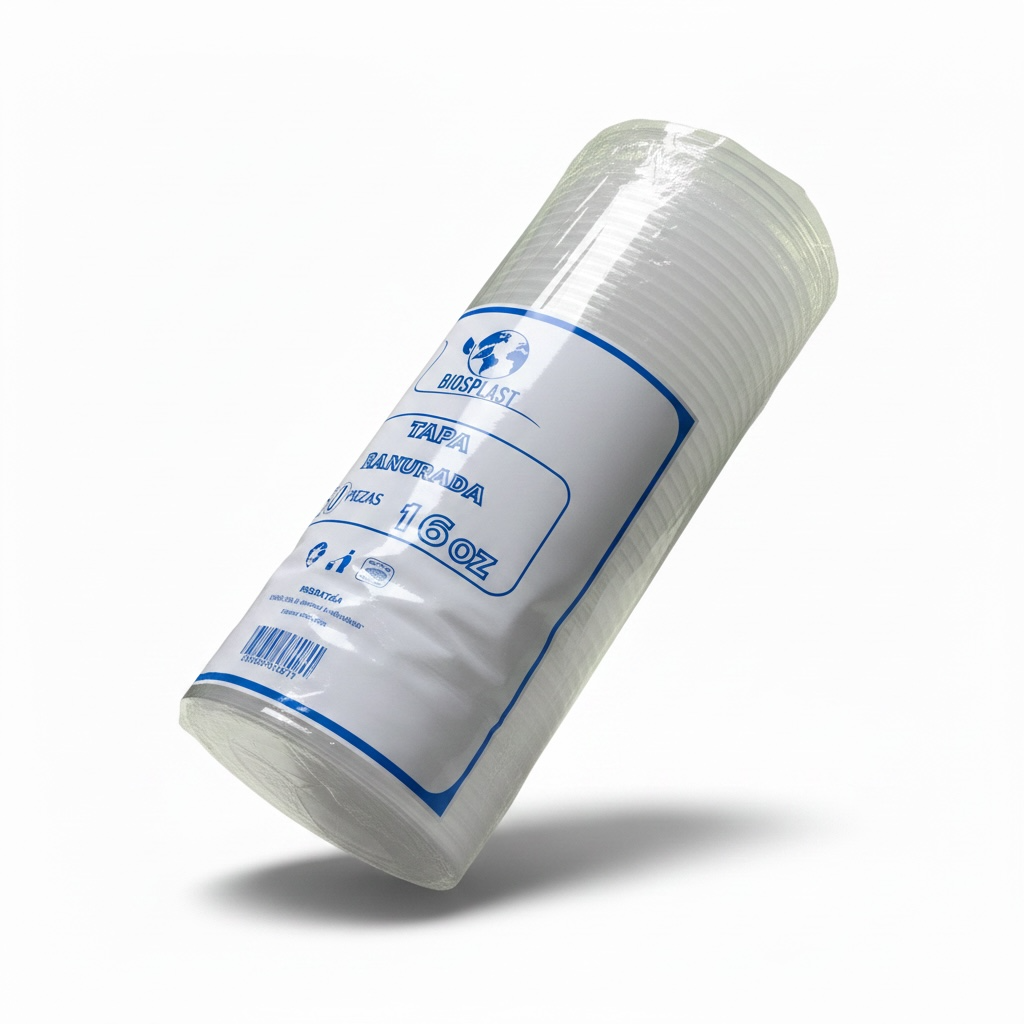 [TVP1-1103] TAPA VASO PLÁSTICO 16L BIOPLAST C/50u