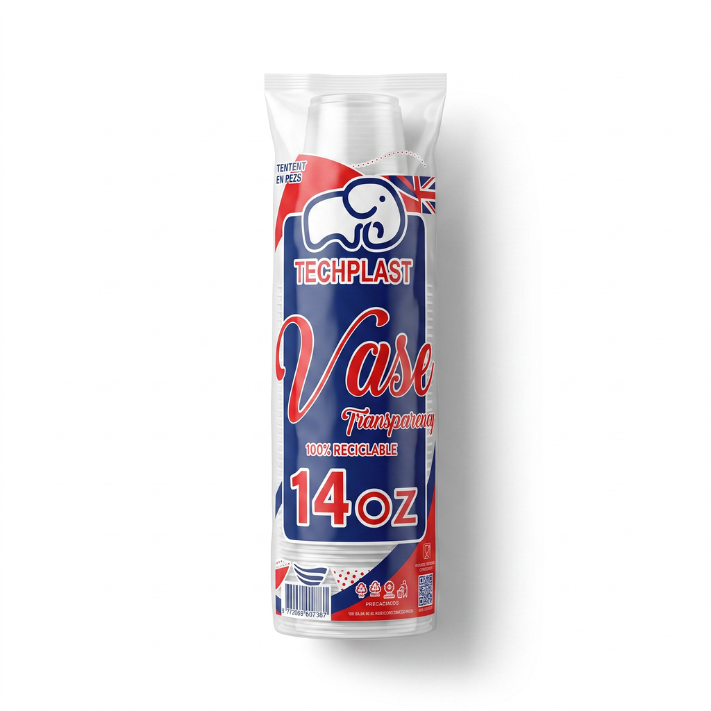 [VP1B-1177] VASO PLÁSTICO 14oz BIOPLAST C/50u