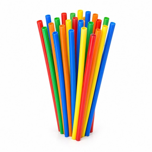 [PPE-COR-0914] Popote Económico Polipropileno (Corto (21cm))
