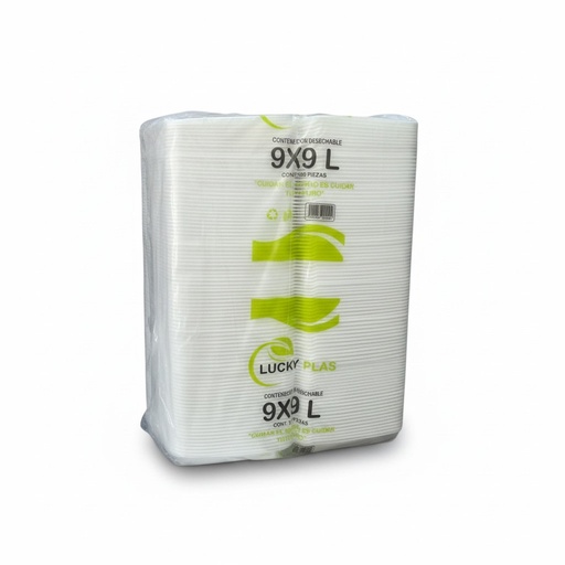 [CU9B-LIS-0498] Contenedor Unicel 9X9 Bioplast (Liso)