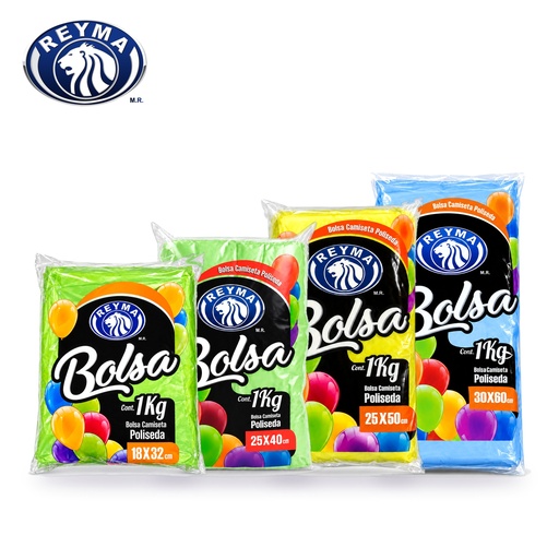 [BAPR-25X-0083] Bolsa Asa Poliseda Color Reyma (Chica (25X40))