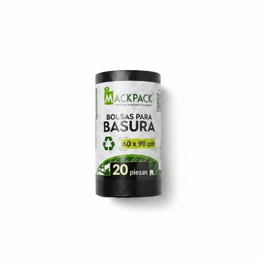 [RBNP-60X-0210] Rollo Bolsa Negra para Basura Mackpack C/20u (60x90)