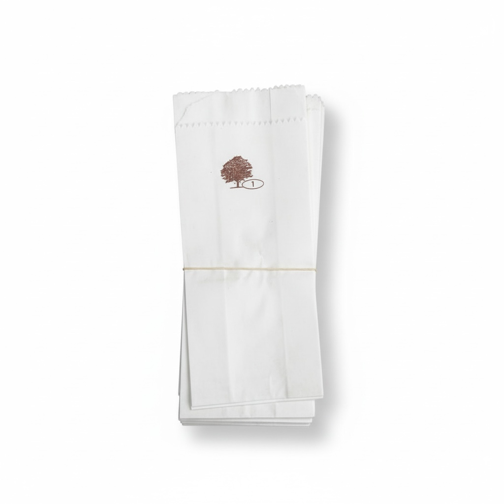 [BDPB-1-0144] BOLSA DE PAPEL BLANCA C/100PZ (#1)