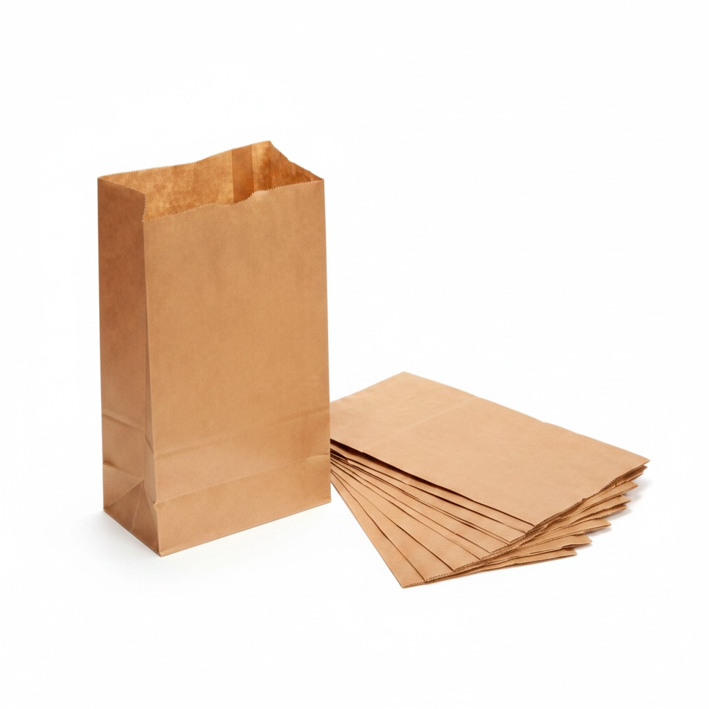 [BDPK-1-0147] BOLSA DE PAPEL KRAFT CAFÉ C/100u (#1)