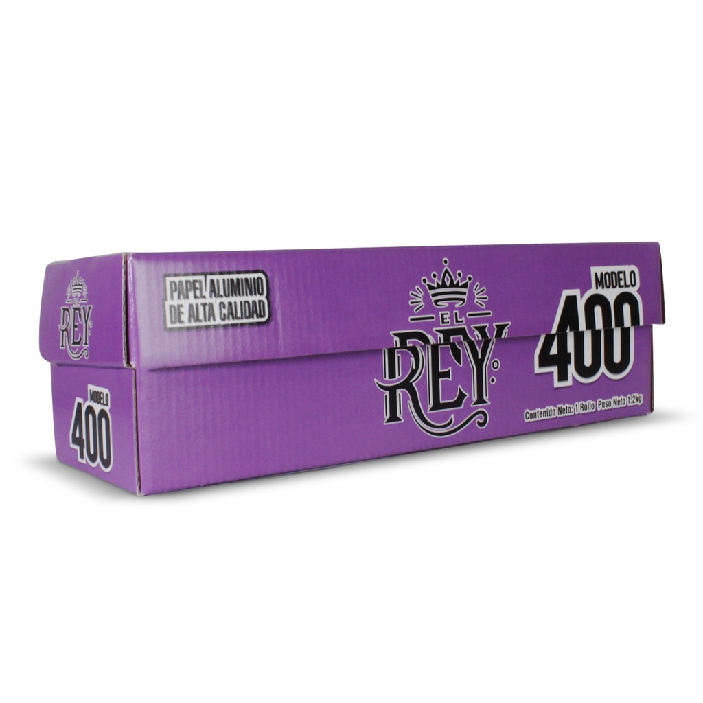 [PAM4-GRU-0813] PAPEL ALUMINIO MODELO 400 EL REY (Grueso)