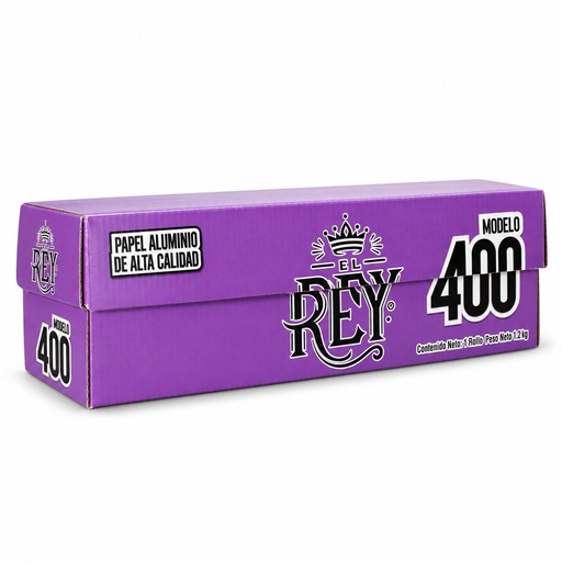 [PAM4-GRU-0813] Papel Aluminio Modelo 400 El Rey (Grueso)