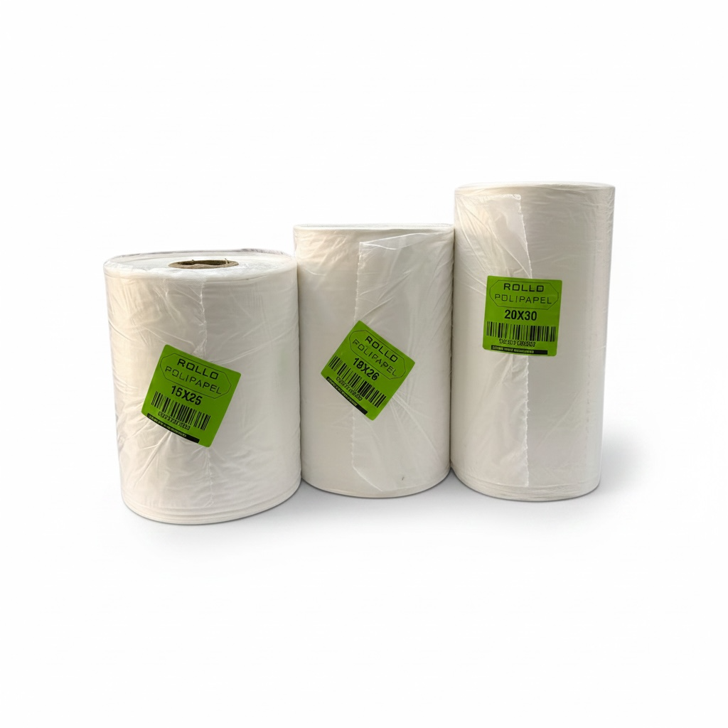 [BRP-20X-30025] BOLSA ROLLO POLIPAPEL (20x30)