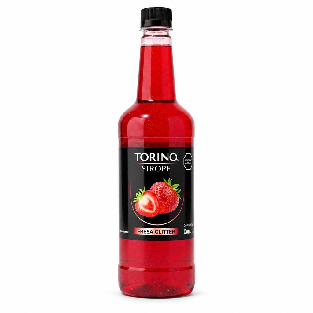 Torino Sirope Fresa Glitter 1LT