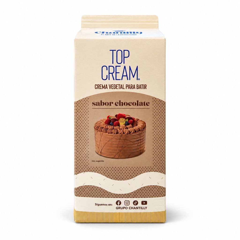 Crema para Batir Chocolate Top Cream Chantilly — 2 kg