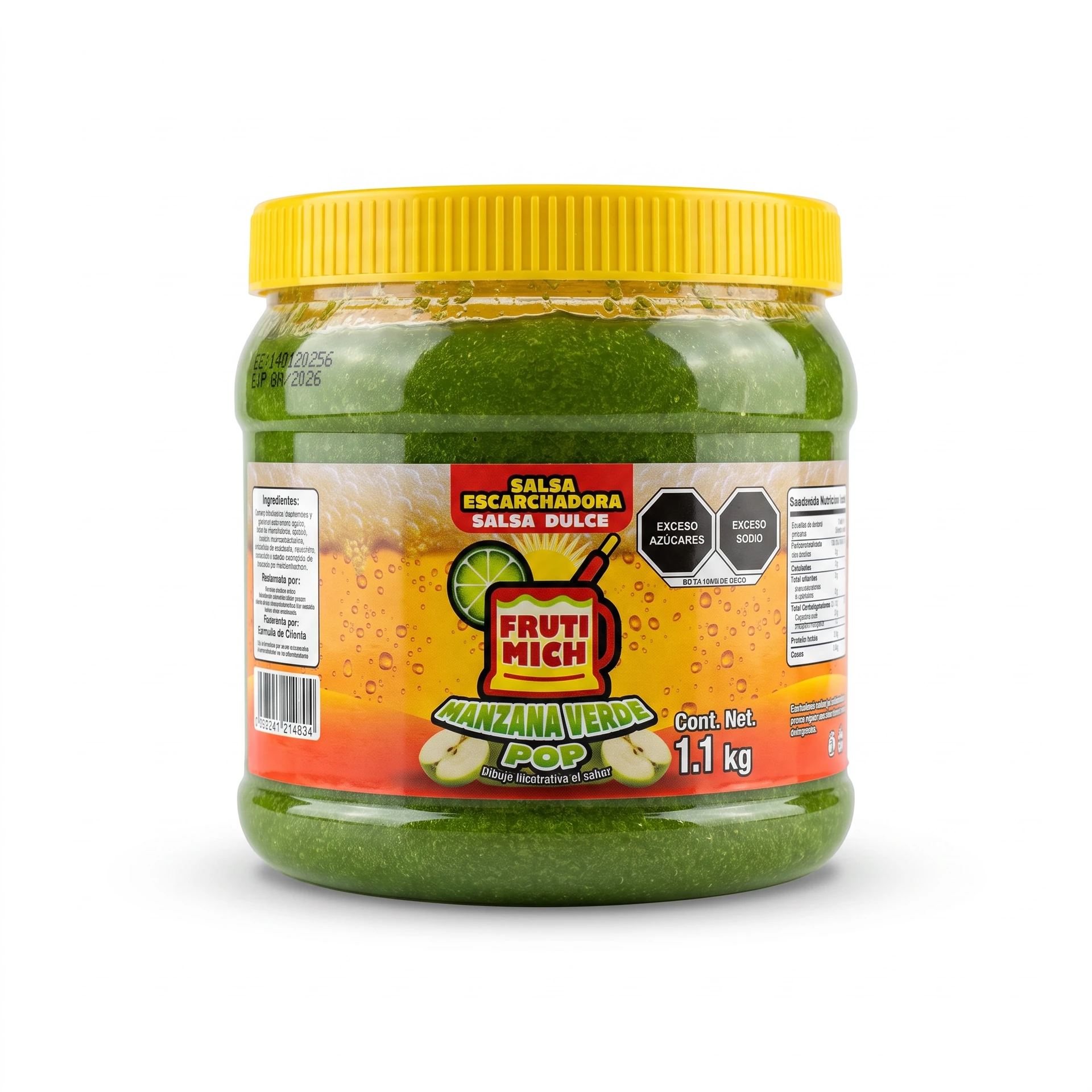 Escarcha para Bebidas Fruti Mich Manzana Verde 1.1KG