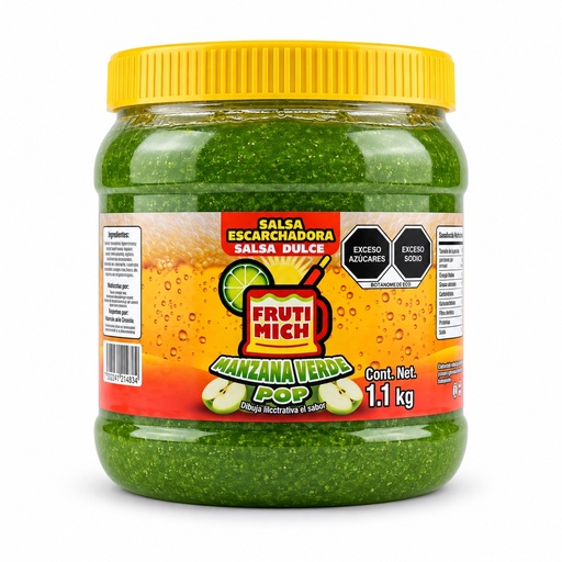 [EPBF-MAN-0574] Escarcha para Bebidas Fruti Mich Manzana Verde 1.1KG