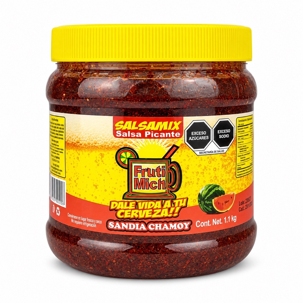 Escarcha para Bebidas Fruti Mich Sandía Chamoy 1.1KG