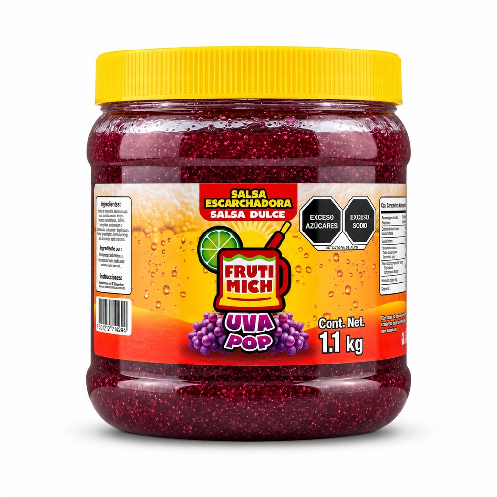 Escarcha para Bebidas Fruti Mich Uva Pop 1.1KG