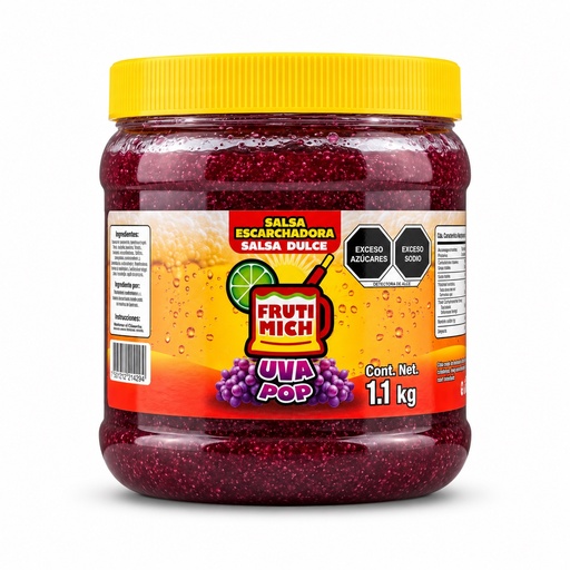 [EPBF-UVA-0575] Escarcha para Bebidas Fruti Mich Uva Pop 1.1KG