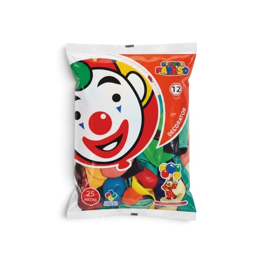 [GDSE-12-0640] Globo Decorator Surtido #12 El Payaso C/100u