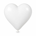 Globo en Forma de Corazón 10" Blanco El Payaso C/50u