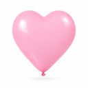 Globo en Forma de Corazón 10" Rosa El Payaso C/50u
