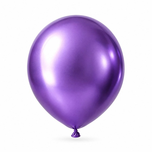 [GM9E-MOR-0648] Globo Metálico #9 Morado Metálico El Payaso C/50u