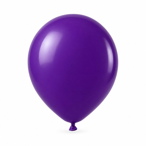 [GRDS-MOR-0660] Globo Redondo Decorativo Sólido 9" Violeta El Payaso C/50u