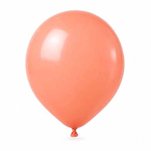[GRDS-SAL-0667] Globo Redondo Decorativo Sólido 9" Salmón El Payaso C/50u