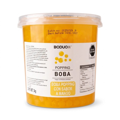 [PEBD-MAN-3K-1209] Perlas Explosivas Sabor Mango Boduo C/3kg