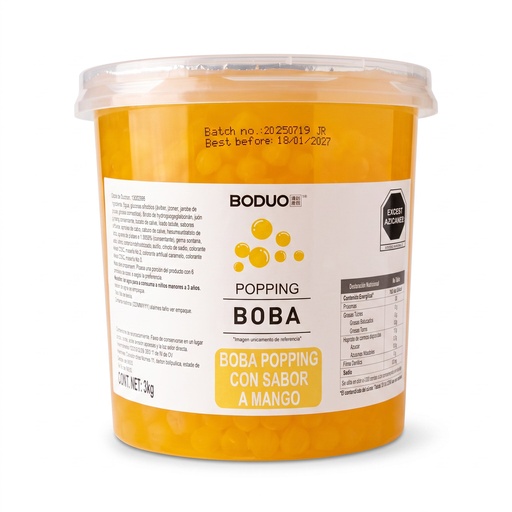 [PEBD-MAN-3K-1209] Perlas Explosivas Sabor Mango Boduo C/3kg