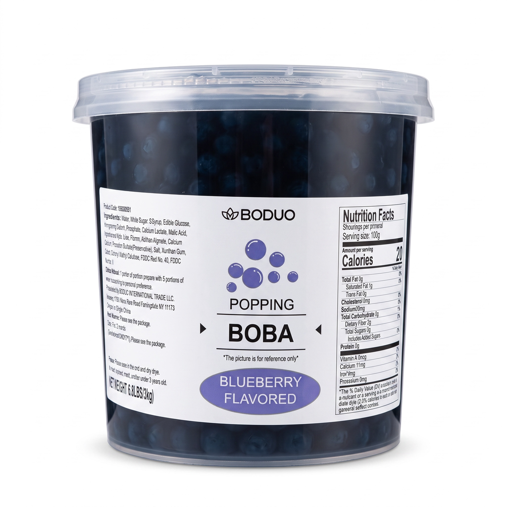 PERLAS EXPLOSIVAS SABOR MORA AZUL BODUO C/3kg