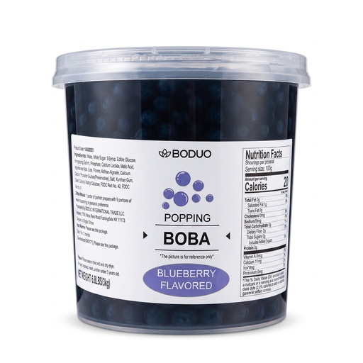 [PEBD-MOR-3K-1216] Perlas Explosivas Sabor Mora Azul Boduo C/3kg