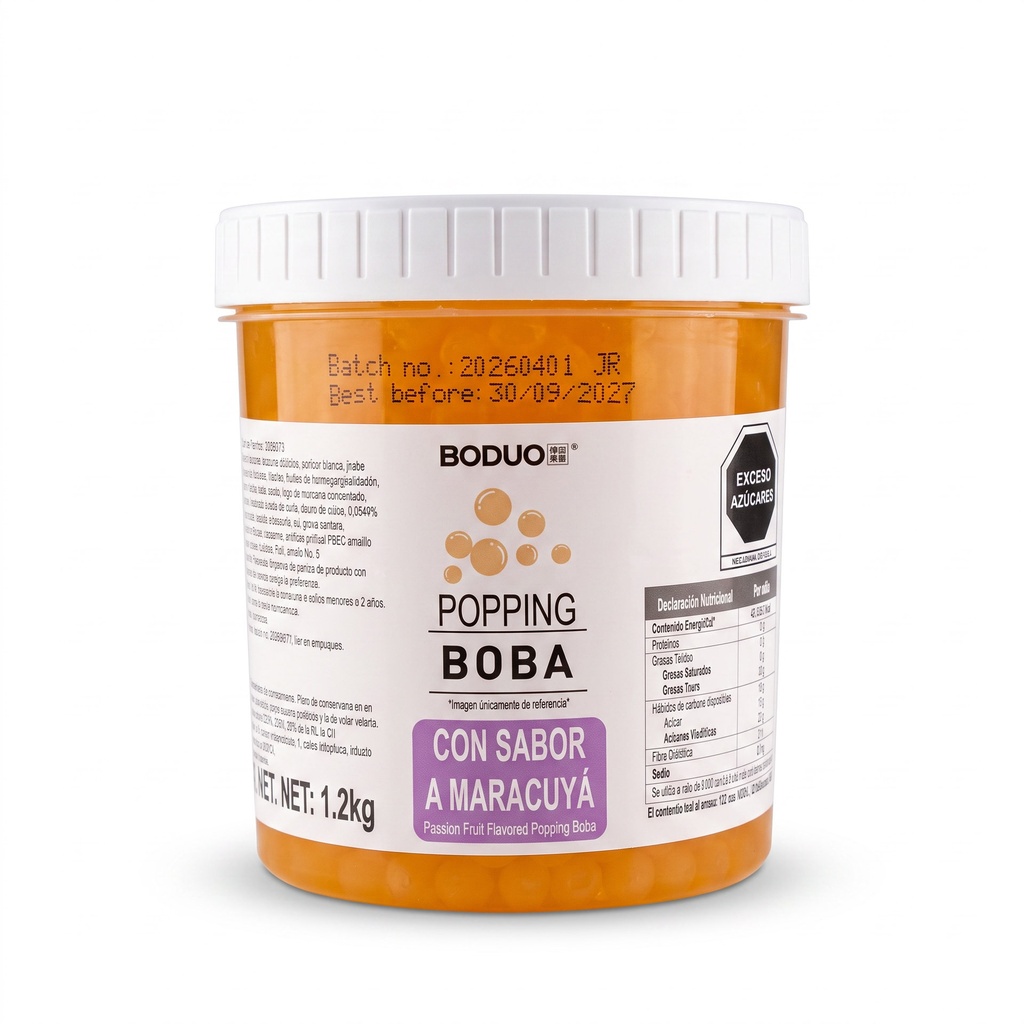 Perlas Explosivas Sabor Maracuyá Boduo C/1.2kg