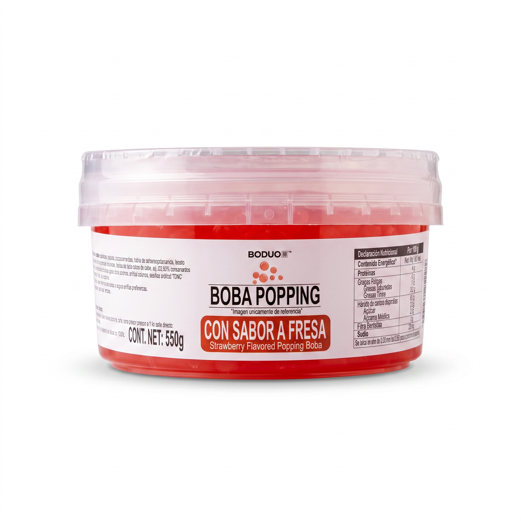 PERLAS EXPLOSIVAS SABOR FRESA BODUO C/500Gr