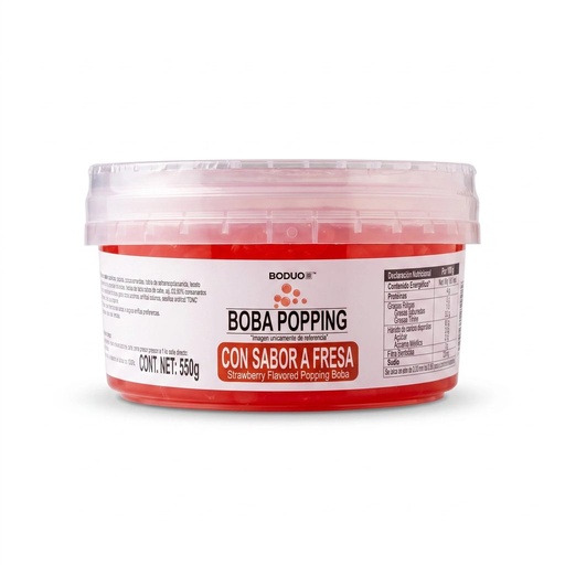 [PEBD-FRE-5C-1206] Perlas Explosivas Sabor Fresa Boduo C/500Gr