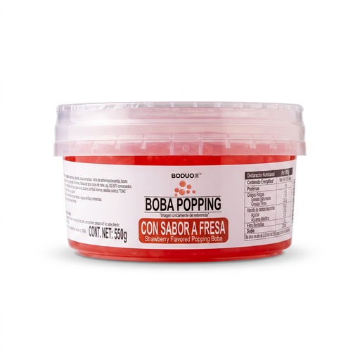 [PEBD-FRE-5C-1206] Perlas Explosivas Sabor Fresa Boduo C/500Gr