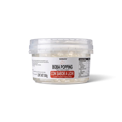 [PEBD-LYC-5C-1208] Perlas Explosivas Sabor Lychee Boduo C/550Gr