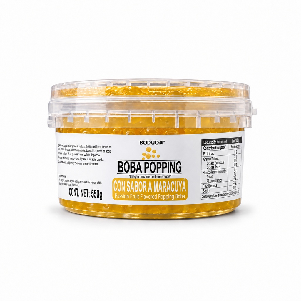 Perlas Explosivas Sabor Maracuyá Boduo C/550Gr