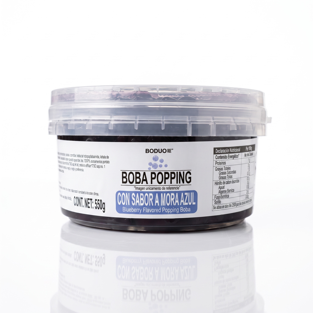 PERLAS EXPLOSIVAS SABOR MORA AZUL BODUO C/500Gr