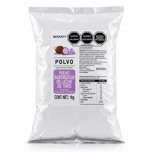 [PPBD-TAR-1221] Polvo para Preparar Bebidas Sabor Taro Boduo