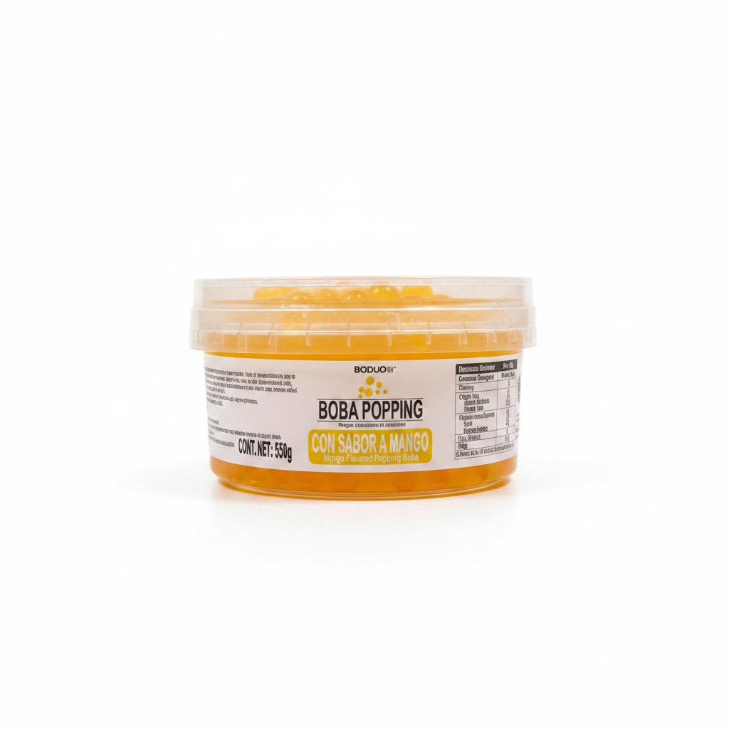 Perlas Explosivas Sabor Mango Boduo C/550Gr