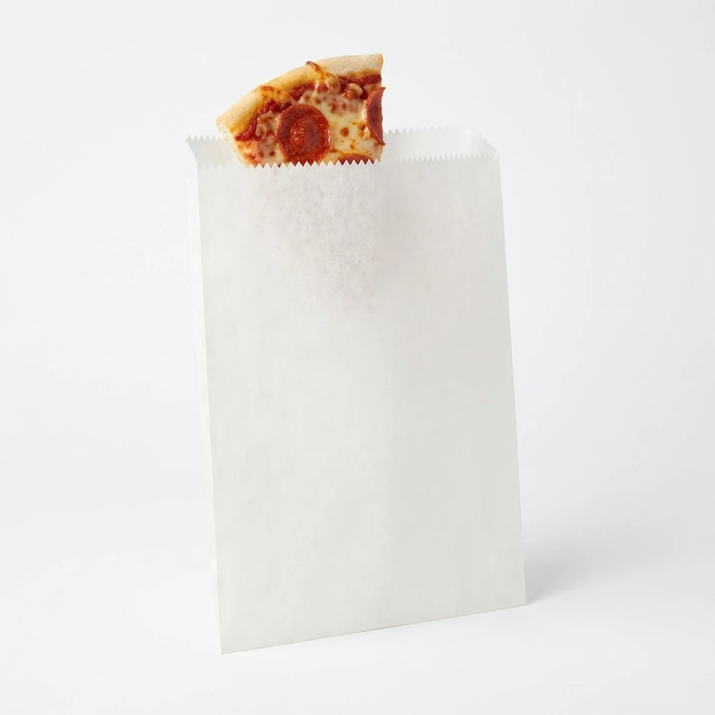 Bolsa de Papel Para Pizza Blanca 9cm x 12cm