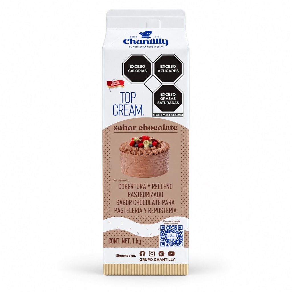 Crema para Batir Chocolate Top Cream Chantilly — 1 kg